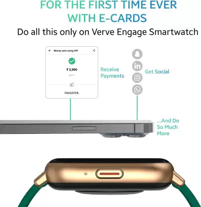 TAGG Verve Engage with Bluetooth Calling, Voice Assistant, and 1.69 inch HD Display Smartwatch (Teal Strap, 1.69) TAGG Verve Engage with Bluetooth Calling, Voice Assistant, and 1.69 inch HD Display Smartwatch (Teal Strap, 1.69)